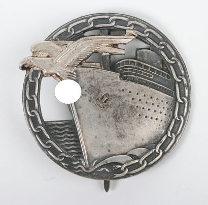 WW2 German Kriegsmarine Blockade Breakers War Badge by Schwerin, Berlin
