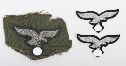 Grouping of Luftwaffe Breast and Cap Eagles