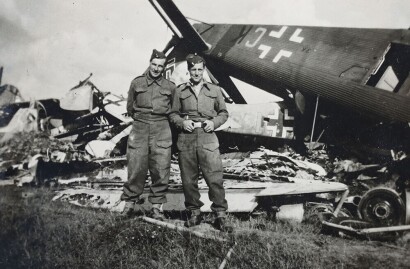 Two tin bring-back boxes with Third Reich veteran souvenirs