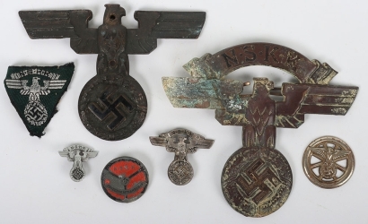 Grouping of Third Reich NSKK Badges and Insignia