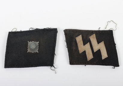 Waffen-SS Pair of Collar Tabs of an SS-Unterscharf&uuml;hrer.