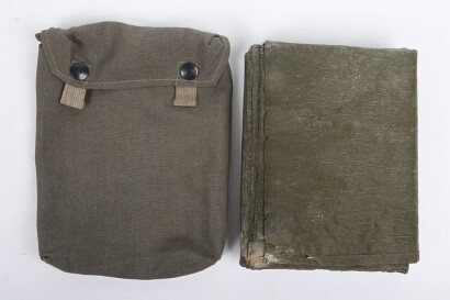 WW2 German Armed Forces Gas Cape and Pouch