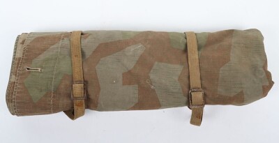 WW2 German Splinter Pattern Camouflaged Poncho, - 2