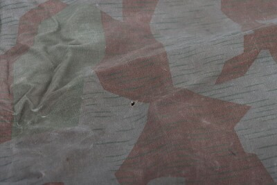 WW2 German Splinter Pattern Camouflaged Poncho, - 5