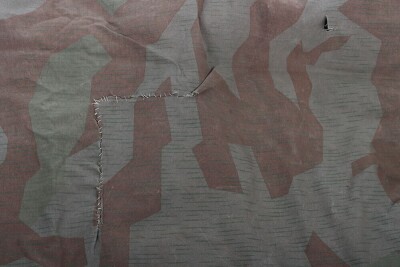 WW2 German Splinter Pattern Camouflaged Poncho, - 7