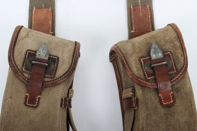 WW2 German Wehrmacht / Waffen SS MG13 Pouches and Magazines Set - 2