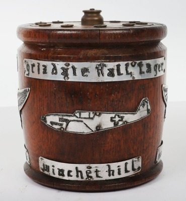WW2 Luftwaffe Pilots Souvenir Jar of Oberleutnant Franz von Werra. - 2