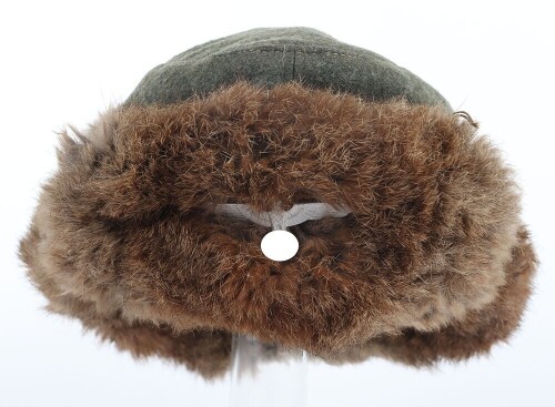 WW2 German Winter Fur Lined Field Cap