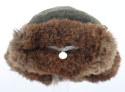 WW2 German Winter Fur Lined Field Cap