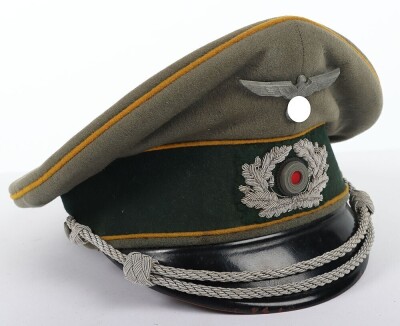 WW2 German Cavalry Officers Peaked Cap