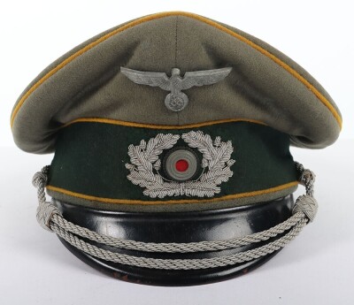 WW2 German Cavalry Officers Peaked Cap - 3
