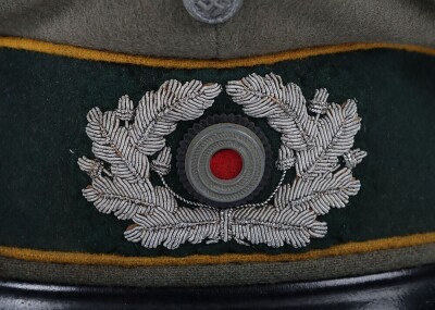WW2 German Cavalry Officers Peaked Cap - 5