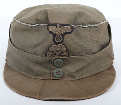 Scarce Italian Made Waffen-SS Officers M-43 Field Cap - 2