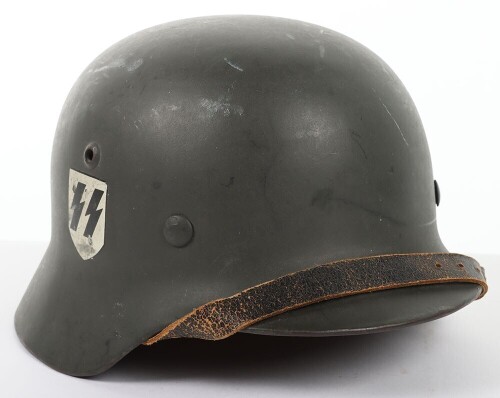 Waffen-SS Double Decal Steel Combat Helmet