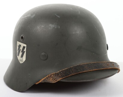Waffen-SS Double Decal Steel Combat Helmet