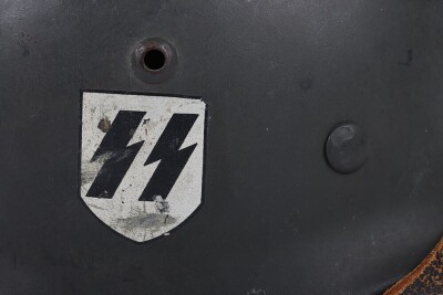 Waffen-SS Double Decal Steel Combat Helmet - 2