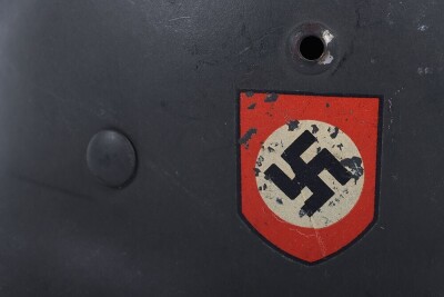 Waffen-SS Double Decal Steel Combat Helmet - 5