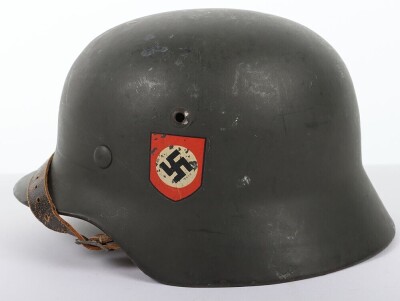 Waffen-SS Double Decal Steel Combat Helmet - 11