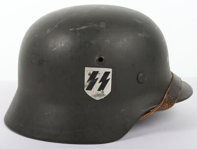 Waffen-SS Double Decal Steel Combat Helmet - 12