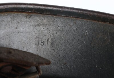WW2 German Waffen-SS Single Decal Steel Combat Helmet - 10