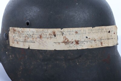 WW2 German Armed Forces M-42 USA Post Home Steel Helmet - 14