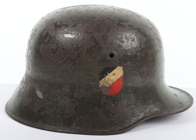 WW2 German Army M-18 Transitional Double Decal Steel Helmet. - 2