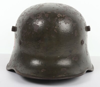 WW2 German Army M-18 Transitional Double Decal Steel Helmet. - 4