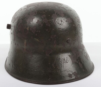 WW2 German Army M-18 Transitional Double Decal Steel Helmet. - 7
