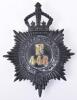 Scarce Victorian Metropolitan Police Helmet Plate &lsquo;F' Division Kensington