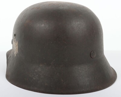 WW2 German Army (Heer) M-42 Steel Combat Helmet - 8