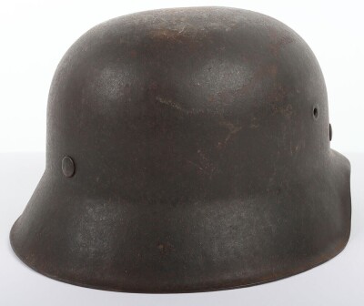 WW2 German Army (Heer) M-42 Steel Combat Helmet - 9