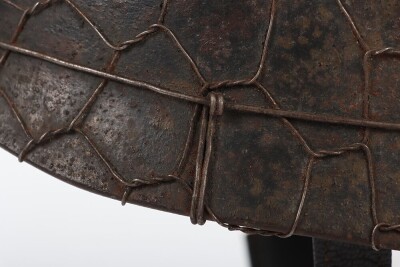 WW2 German Luftwaffe Paratroopers (Fallschirmjager) Camouflaged M-38 Steel Combat Helmet - 11