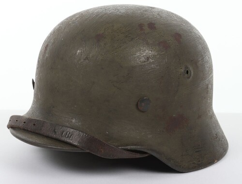 WW2 German Armed Forces Camouflaged Steel Combat Helmet