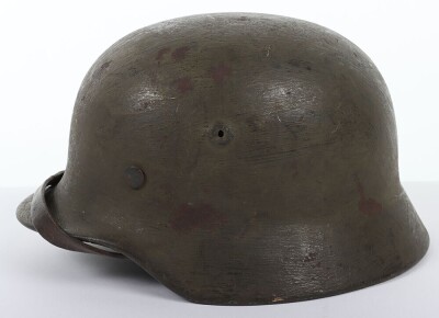 WW2 German Armed Forces Camouflaged Steel Combat Helmet - 2