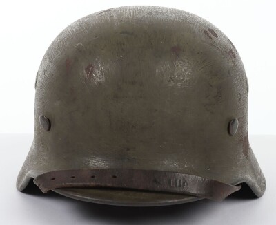WW2 German Armed Forces Camouflaged Steel Combat Helmet - 4