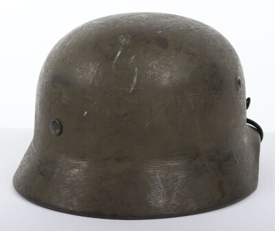 WW2 German Armed Forces Camouflaged Steel Combat Helmet - 8
