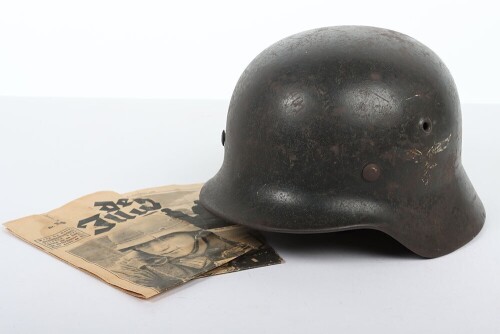 WW2 German Luftwaffe M-40 Steel Combat Helmet