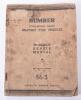 WW2 Humber Manual