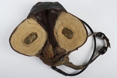 WW2 German Luftwaffe Summer Pattern Netted Flying Helmet LKpN-101 - 4