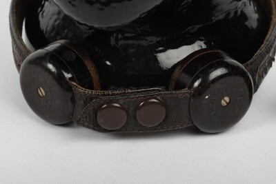 WW2 German Luftwaffe Summer Pattern Netted Flying Helmet LKpN-101 - 9