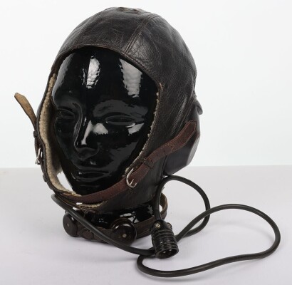 WW2 German Luftwaffe LKpW101 Leather Flying Helmet