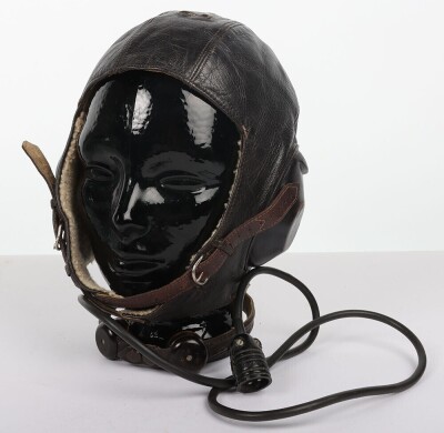 WW2 German Luftwaffe LKpW101 Leather Flying Helmet