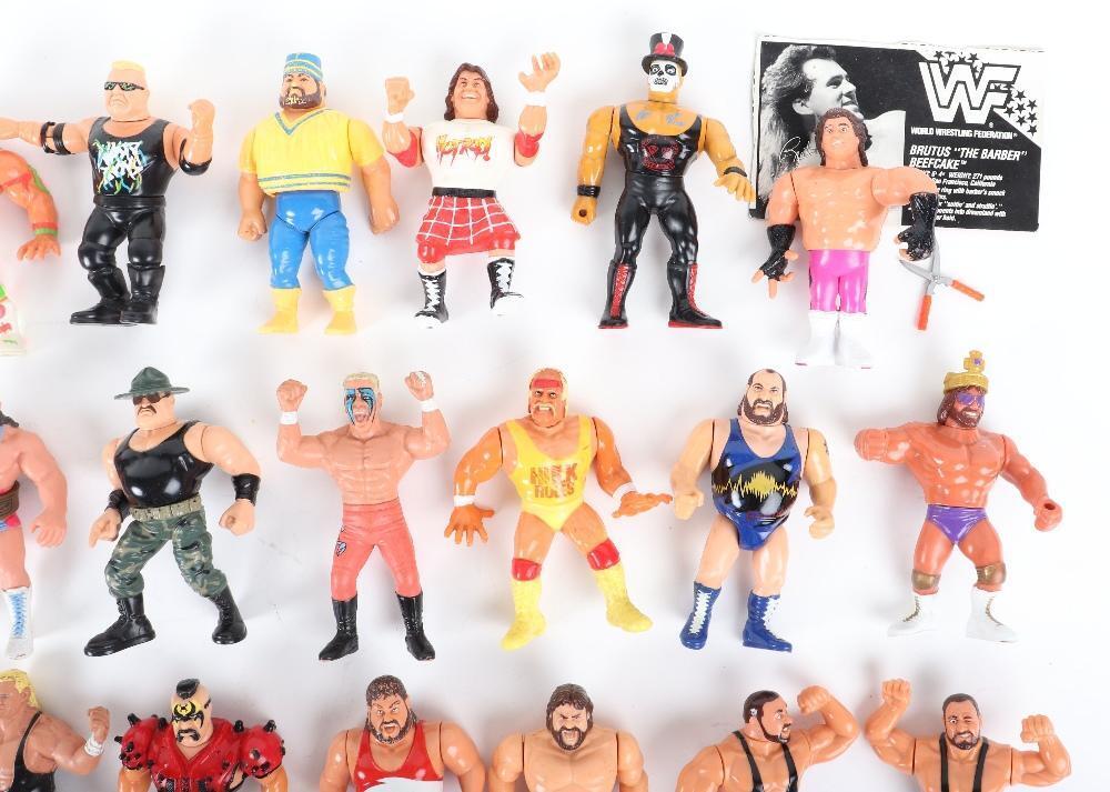 Quantity of Vintage 1990s Hasbro and Galoob WWF WCW Wrestling figures