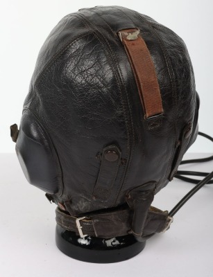 WW2 German Luftwaffe LKpW101 Leather Flying Helmet - 4