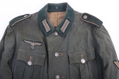 WW2 German Army M40 Pattern Obergefreiter Combat Tunic - 3