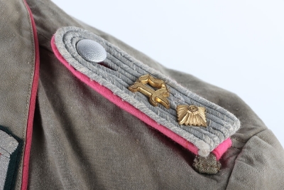 WW2 German Army Summer Weight Panzerjager Officers Combat Tunic - 9
