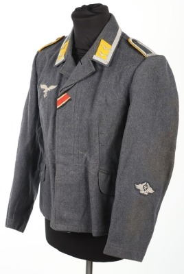 WW2 German Luftwaffe Flight Section NCO's Flieger Blouse Tunic - 2