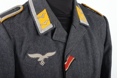 WW2 German Luftwaffe Flight Section NCO's Flieger Blouse Tunic - 8