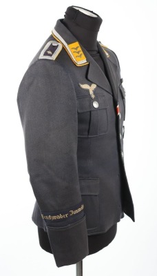 WW2 German Luftwaffe NCO's Four Pocket Service Dress Tunic - 5