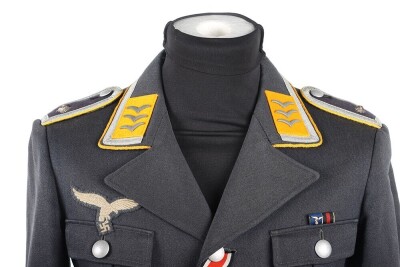 WW2 German Luftwaffe NCO's Four Pocket Service Dress Tunic - 6